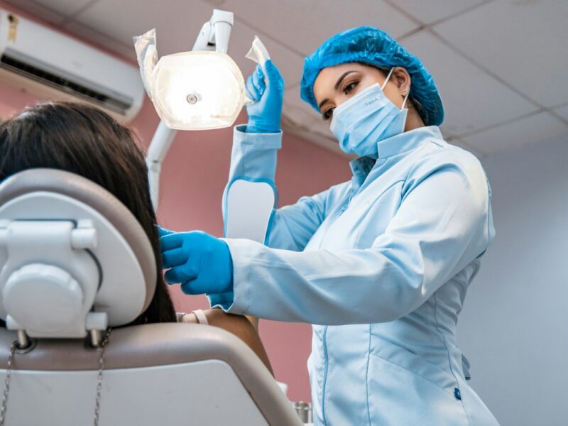 Fëmijë në vizitë te dentisti