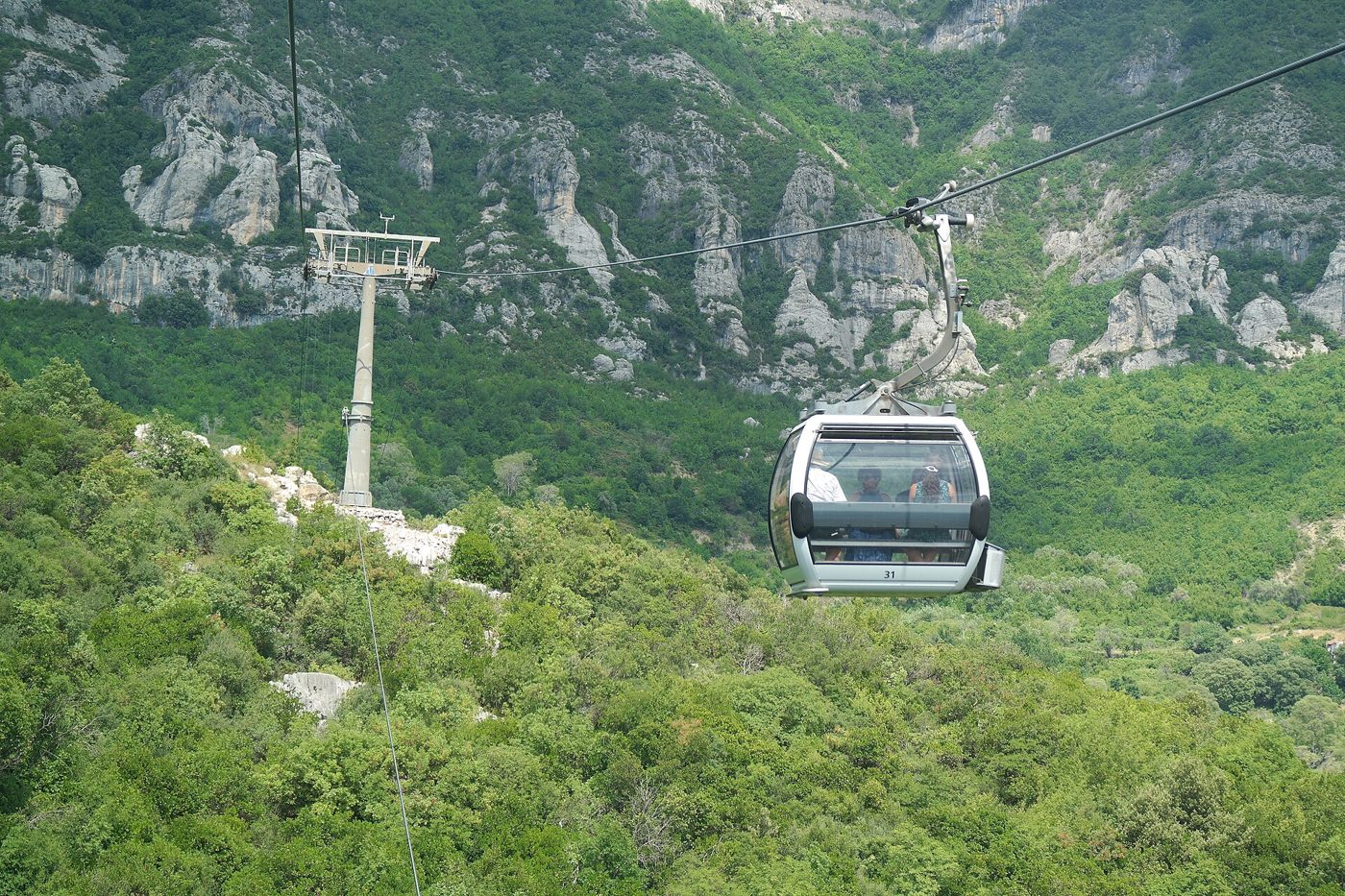 Cable car over Tirana